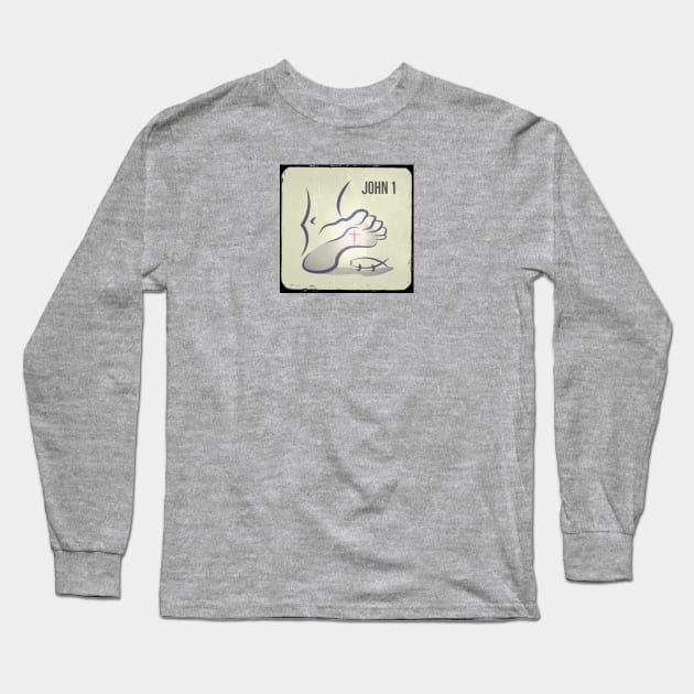 Christ answer to Darwin Long Sleeve T-Shirt by Northofthepines